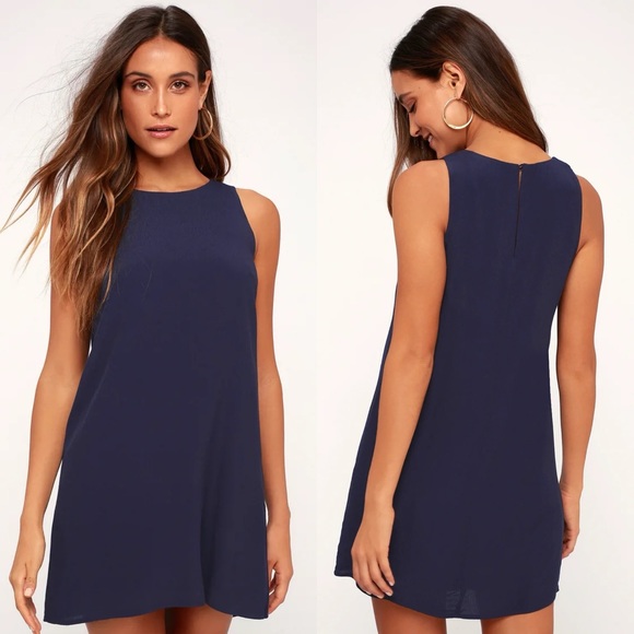 Lulus Dresses & Skirts - Lulus | Sassy Sweetheart Navy Blue Shift Dress